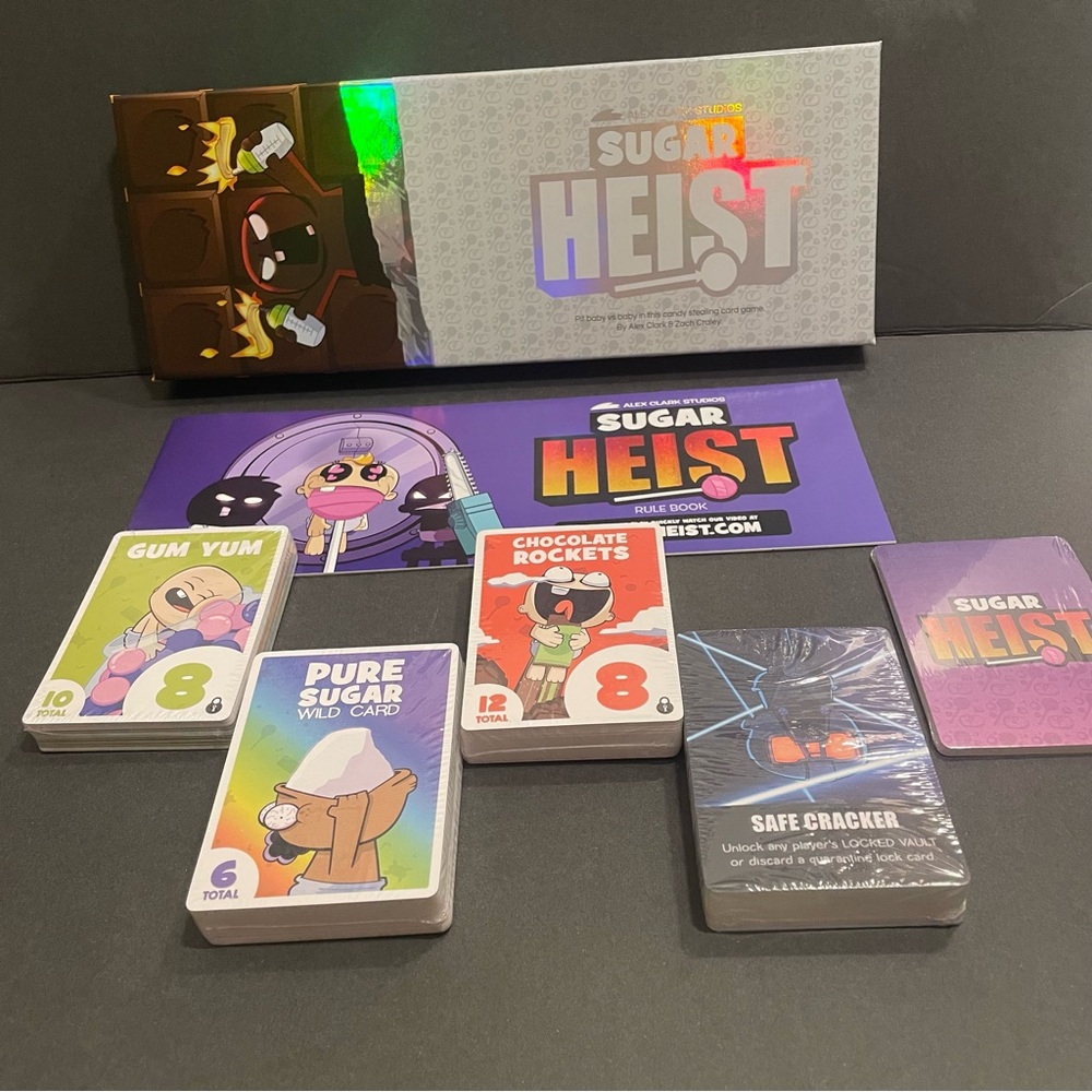 Sugar Heist Kickstarter Party Size Card Game Studio71 New Open Box / Box Damage